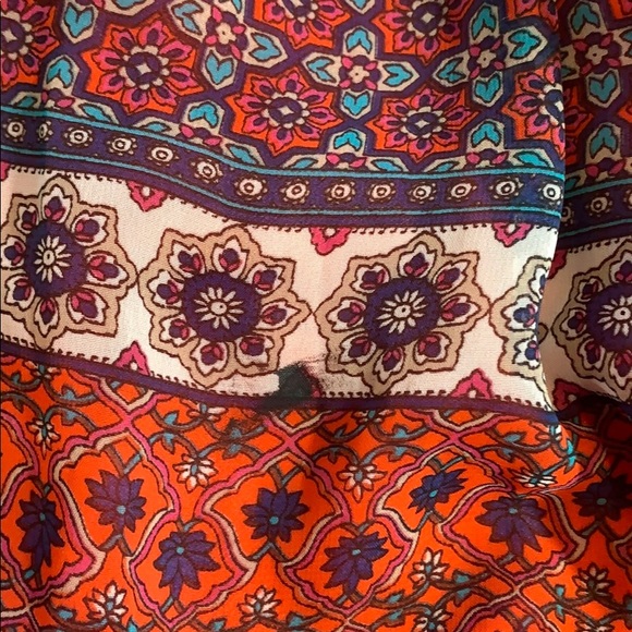 Lush | Vibrant Sleeveless Event Dress | Slash Back Middle Opening  Cinched Waist - Picture 6 of 9